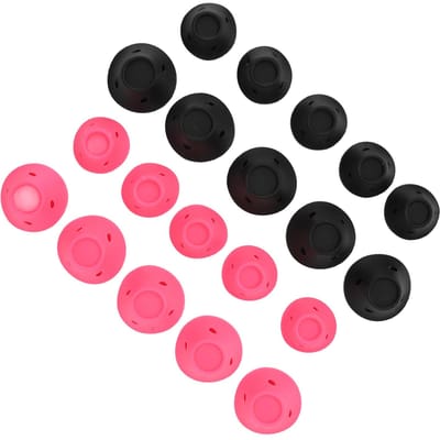 20 stuks Paddenstoel Haar Kruller Zachte Siliconen Verschillende Maten Slapen Haar Styling Roller voor Vrouwen Roze pink