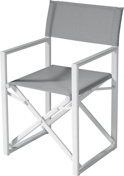 Tuinstoel Klapstoel - Kampeerstoel Buitenstoel - Comfortabel Zitten - Robuust Aluminium Frame - 53 x 53 x 87 cm