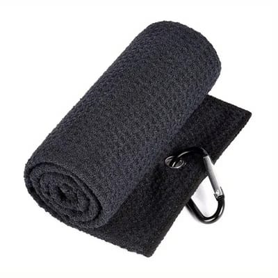 Nivard Golf Handdoek - Golfhanddoek - Golf Accessoires - Towel - Comfortabel - Zwart