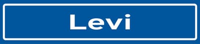 Fotofabriek Straatnaambord Levi | Straatnaambord met naam | Cadeau Levi