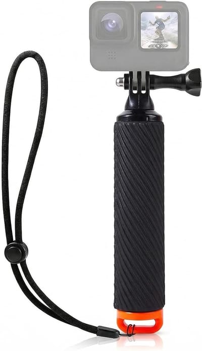 Drijvende Handgreep voor Action Cam - Antislip Waterdichte Grip voor Duiken, Surfen en Kajakken, Ideaal voor Actiefoto's en Video's