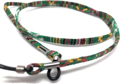 CHPN - Brillenkoord - Brilkoord - Groen/multicolor - Universeel - Koord voor Bril - Brillentouw - Bril accessoire - Koordje - Brildrager - Koordje met dessin