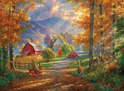 Legpuzzel Herfst - Herinneringen - Ontspanning - 1000 Stukjes - 68 x 50 cm - Herfstkleuren
