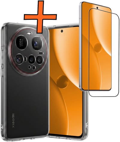 Hoes - Met Screenprotector - Geschikt voor Xiaomi 15 Ultra - Sterk & Shockproof - Back Cover - Siliconen Case - Telefoon Hoes - Transparant