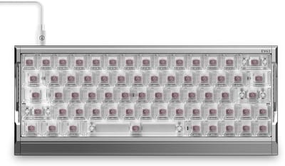 IQUNIX EV63 Silver Blade RS 60% Magnetic X Pro Magnetische Switch 8K Hz Hall Effect Hotswap RGB Engels Mechanisch Gaming Toetsenbord IQUNIX