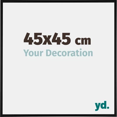 Your Decoration - Fotolijst 45x45 cm - Aluminium - Zwart Mat - Kent