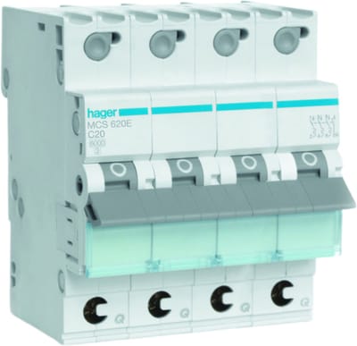 Hager Quickbusbar Stroomonderbreker - MCS620E - E2ZRP