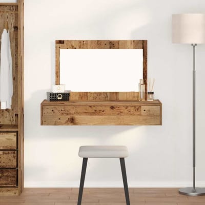 vidaXL - Kaptafel - Bruin - 100 - x - 40 - x - 70 - cm - Bewerkt - hout