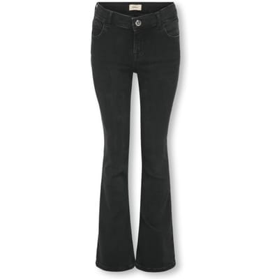 ONLY kids meisjes spijkerbroek BLUSH MID Washed Black Flared Fit