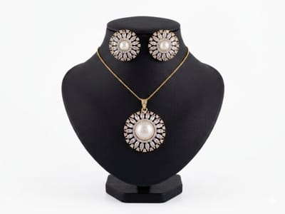 N3 Collecties Parel Hanger set van hoge kwaliteit voor Dames
