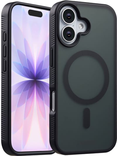 Accezz Hoesje - Geschikt voor Apple iPhone 17 - Frosted Backcover geschikt voor MagSafe - Zwart