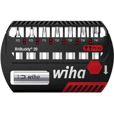 Wiha 42139 Bitset 8-delig Kruiskop Pozidriv, Torx plus