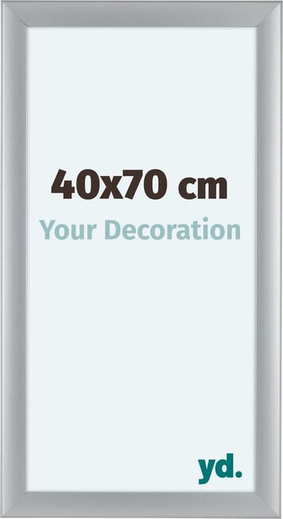 Your Decoration - Fotolijst 40x70 cm - MDF - Zilver Mat - Como