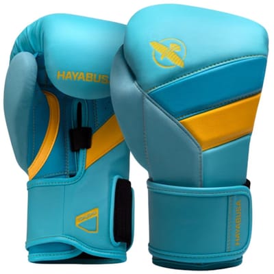Hayabusa T3 Bokshandschoenen Turquoise Blauw Geel - 10 OZ