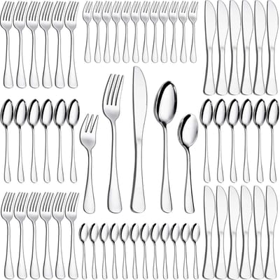CLVP® Bestekset 8 Persoons - Vaatwasserbestendig - RVS - Zilver