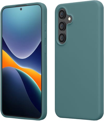 kwmobile telefoonhoesje geschikt voor Samsung Galaxy S25 FE - Hoesje met siliconen coating - Smartphone case in Arctische nacht