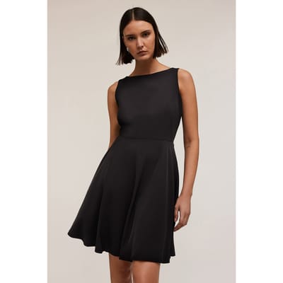 Motivi Crepe Fabric Mini Dress Black Maat: 32 | Mini Jurken Outlet | Dames | Zwart