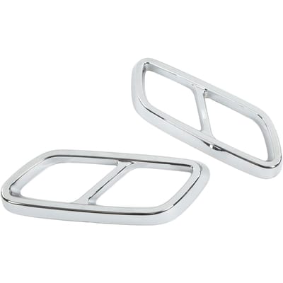 Paar Achter Uitlaatdemper Eindpijp Afdekking Sierlijst Vervanging voor Mercedes?Benz C?Klasse W206 2021 en verder white