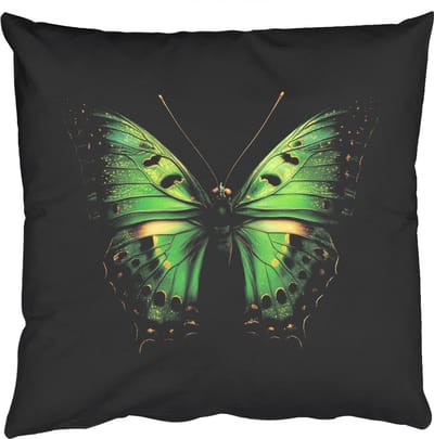 Sierkussens - Kussentjes Woonkamer - 50x50 cm - Vlinder - Groen - Diepte