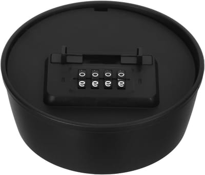 Verstevigde Zwarte Code Slot Box voor Meubels met Verborgen Compartimenten en Sleutelhanger