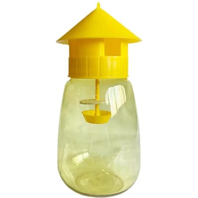 Fruitvliegenval Killer Gele plastic Drosophila-val Anti-vliegen Fruitvliegenmoordenaar Vanger Boomgaard Insectenval Ongediertebestrijdingsproducten beige
