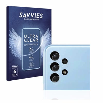 Savvies - Screenprotector voor Samsung Galaxy A13 (ALLEEN Camera Lens) - Folie Beschermfolie transparant 6 Stuks