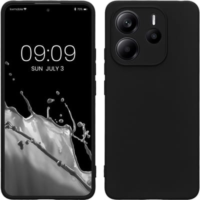 kwmobile telefoonhoesje geschikt voor Xiaomi Redmi Note 14 4G - Hoesje voor smartphone - Precisie camera uitsnede - In mat zwart