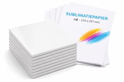Sublimatie Tegel Starterset 15x15 – 10 Keramische Tegels (glans) + 8x A4 Sublimatiepapier – Complete Print Bundel