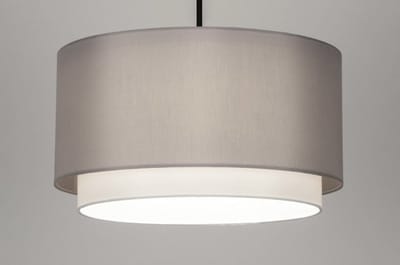 Lumidora Hanglamp 30867 - SHANNON - E27 - Grijs - Metaal - ⌀ 47 cm