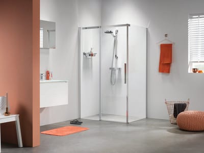 Sealskin Slider Schuifdeur met zijwand, 1380x880mm, 8mm helder veiligheidsglas