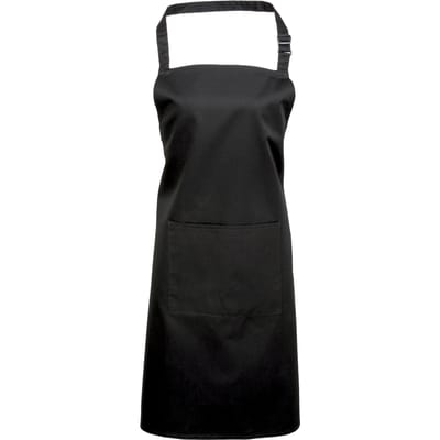 Premier Dames/Dames Kleuren Bipschort Met Zak / Werkkleding (Pakket van 2) (Zwart)