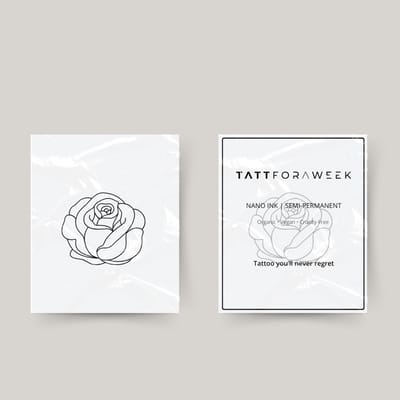 Tijdelijke tattoo bloeiende roos | Neptattoo volwassenen | Tijdelijke tattoo voor volwassenen | Temporary tattoo | Plaktattoos voor volwassenen | Neptattoos | Probeer zorgeloos een tattoo | tattforaweek
