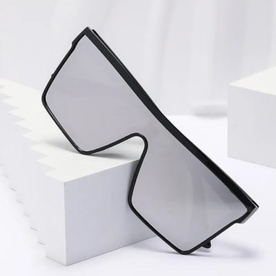 Vierkante Gradiënt Zonnebrillen Voor Vrouwen Mannen Mode Klassiek Vintage Ontwerp Mannen Vrouwen Voor rijden Zomer Grote Zon Bril UV400 Bril 1PC gray