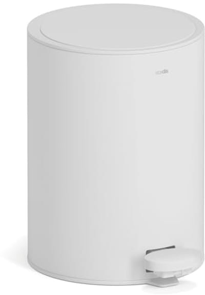 Pedaalemmer 3 liter, roestvrij staal, softclose, klapdeksel, mat, vuilnisemmer voor badkamer en keuken