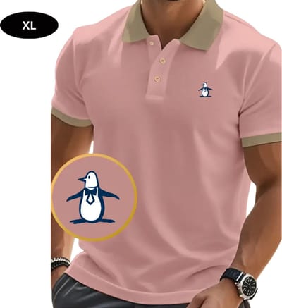 Bovista Golf Shirt Heren - T-shirt - Golfkleding - Golfen - Golf Accessoires - Polo Shirt - Roze - Maat XL
