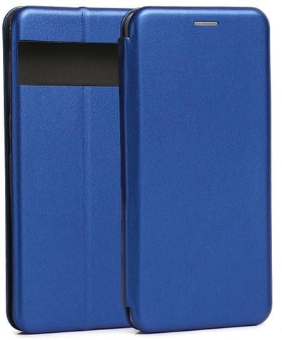 Beline Serie - Google Pixel 7 Pro Hoesje - Magnetische Sluiting - Blauw - Ecologisch Leer