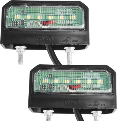 2x LED Kentekenplaatverlichting Universeel 12V 24V Waterdicht ECE Keurmerk