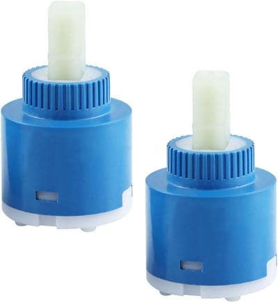 35 / 40 mm Keramische Cartridge voor Waterkraan - Vervanging Hoge Druk Kraan - Badkamer Wastafel Keukenkraan - Blauw.