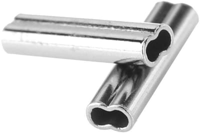Allecto - Fishing Line Clamp Sleeves - Dubbele Klem Sleeves - Hoogwaardige Koper - 100 Stuks - Slijtvast en Corrosiebestendig - Geschikt voor Monof...