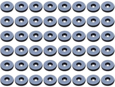 Ynkkvre - Meubelglijders - PTFE meubelglijders set 48 stuks - antitrilling en soepel glijden - teflon - rond 19 mm, slijtvast - eenvoudig te bevestigen voor bescherming van vloeren