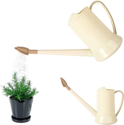 Lichte 2 Liter Gieter met Lange Tuit en Afneembare Sprinkler voor Planten, Tuin en Bonsai