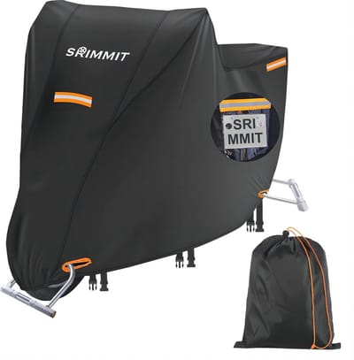 Waterdichte Motorhoes - Heavy Duty Bescherming voor Motoren met Reflecterende Strepen en UV-Bescherming