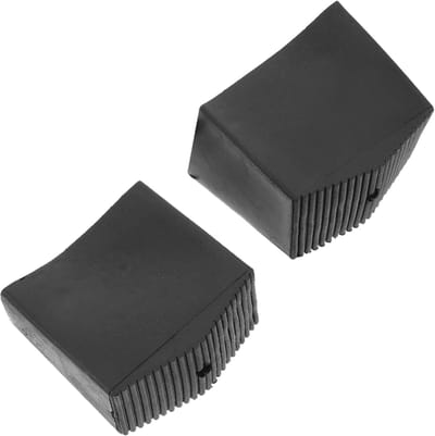 Ladderpoothoezen - Ladderkussens Rubber - Vloeren Beschermen - Antislip en Duurzaam - 5.3X5X2.9CM - Zwart