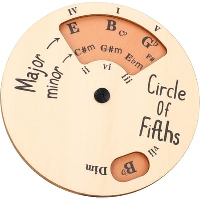 Houten Melodie Tool Ronde Cirkel van Kwinten Wiel Melodie Akkoord Tool voor Leren Oefenen Training