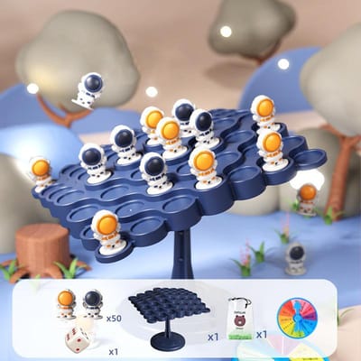 Kids Balance Tree Bordspel Astronauten Kikker Balance Board Tafelbladfeestje Grappig Ouder-Kind Interactief Spel Bouwsteen Speelgoed