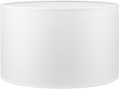 Lampenkap D.35 x H.21 cm - Linnenlook - Wit - Geschikt voor vloerlamp & hanglamp - ShopVlot