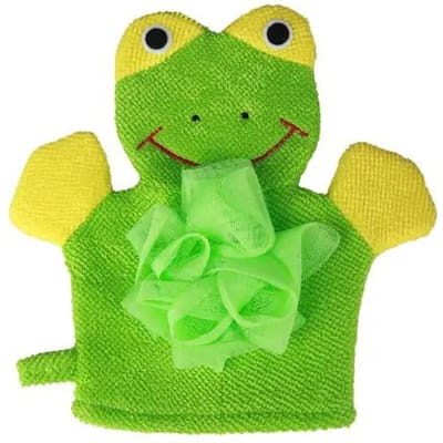 Schattige Dierlijke Badhandschoenen Kinderen Sponges voor het Baden Luffa Handschoenen Douche Kinderen Lichaams Scrub Handpop Bad Was Handoek