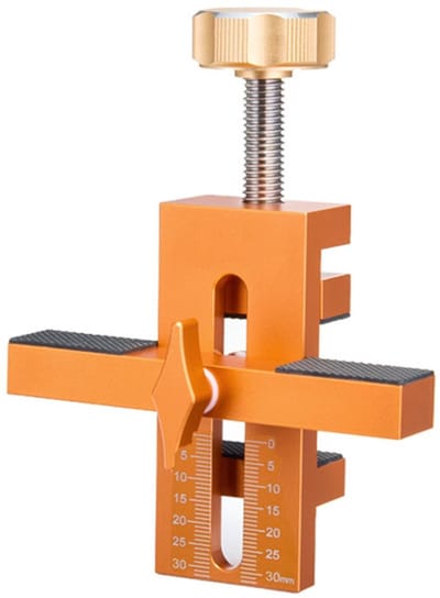 Dailygoods- Kastdeur Montagemal Verstelbare Steunarm - Aluminium Installatiemal - Kast Hardware Jig - Positioner voor Houten Plank - Tijdbesparend - Stabiliteit en Nauwkeurigheid - Deureninstallatie