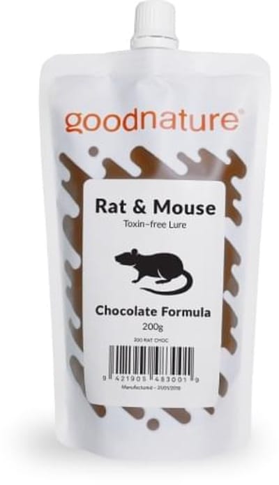 Goodnature ratten en muizen lokstof chocolade zak 200 gr (1 stuk) - Effectief rattenlokaas
