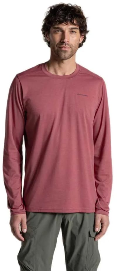 Craghoppers Nosilife Abel LS T-Shirt Heren (Maat - S, Kleur - Atlas Red)